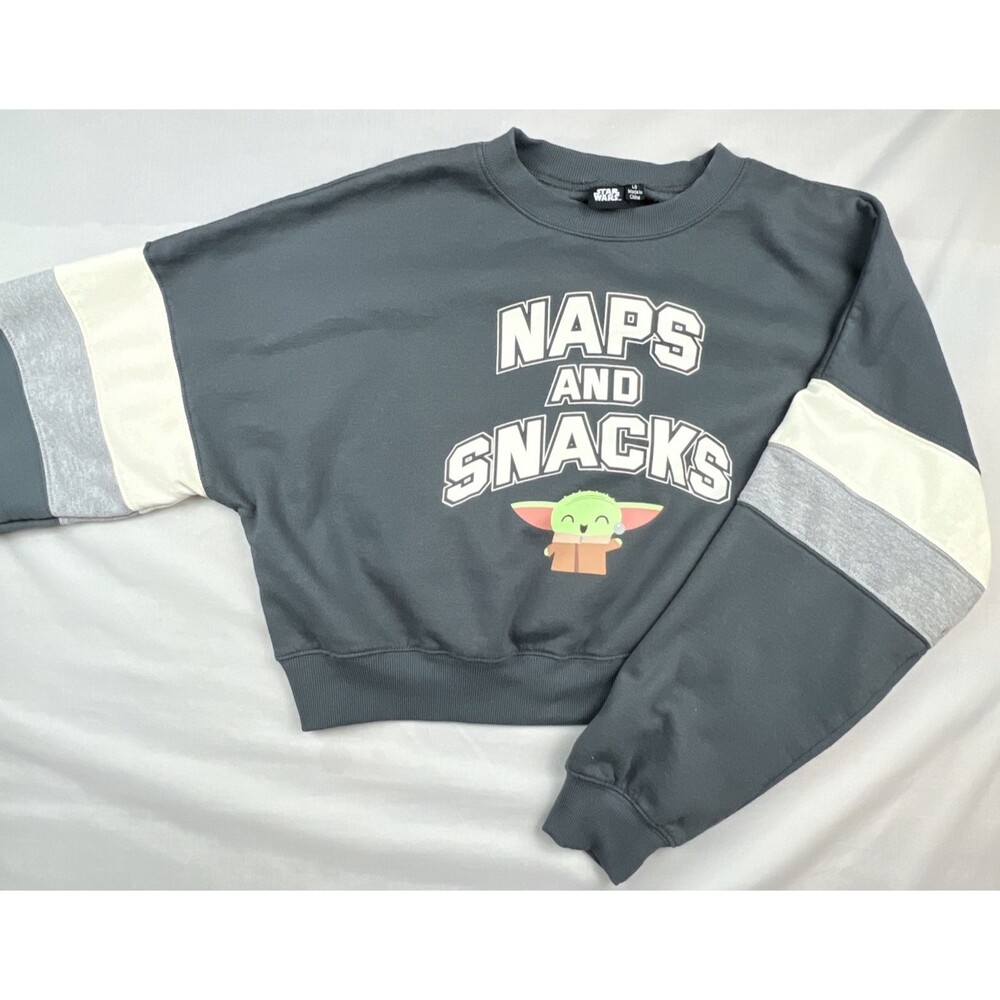 Star Wars Mandalorian Grogu Crop Sweatshirt Large
